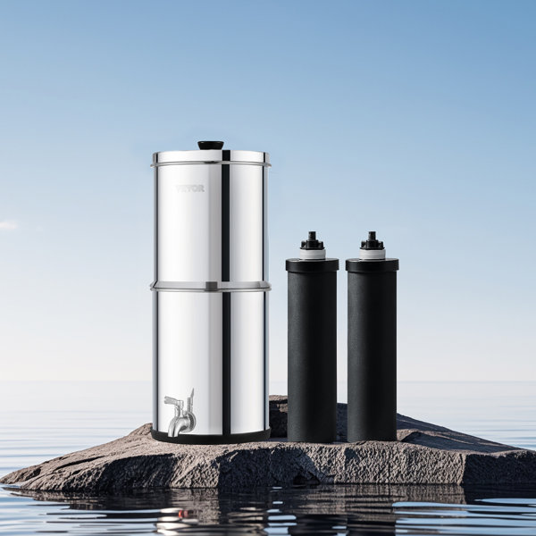 TFCFL 2.25G Gravity Water Filtration System, 18/8 Stainless Steel